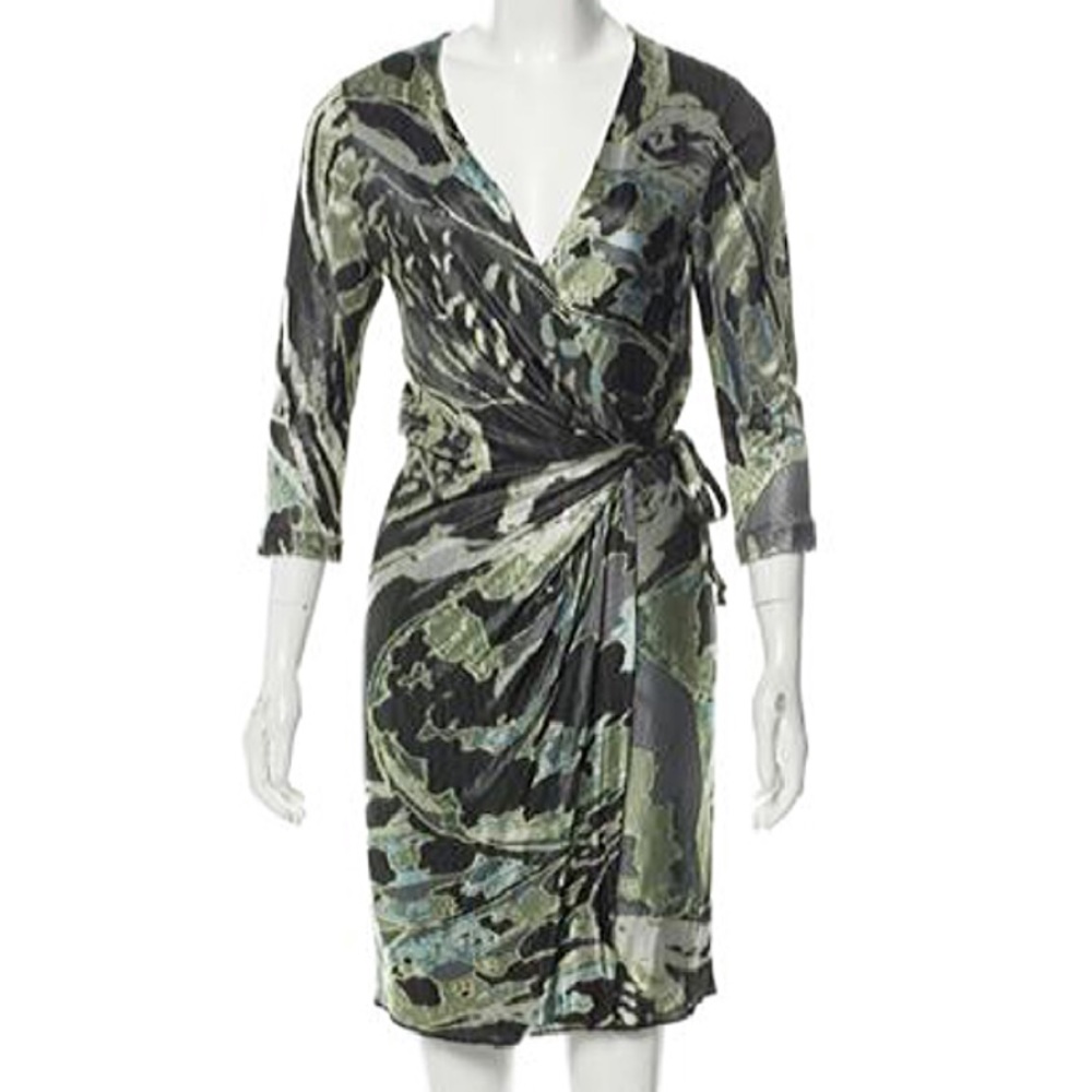 Diane von Furstenberg Evrin Silk Wrap Dress 12